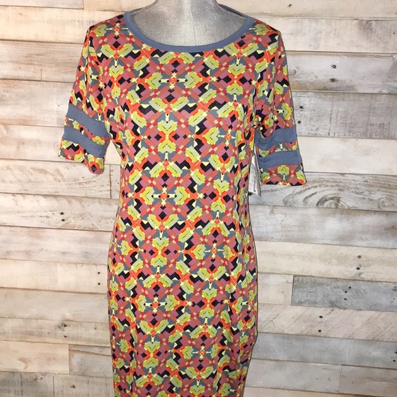 NWT multi color Large Lularoe Julia - Picture 1 of 3